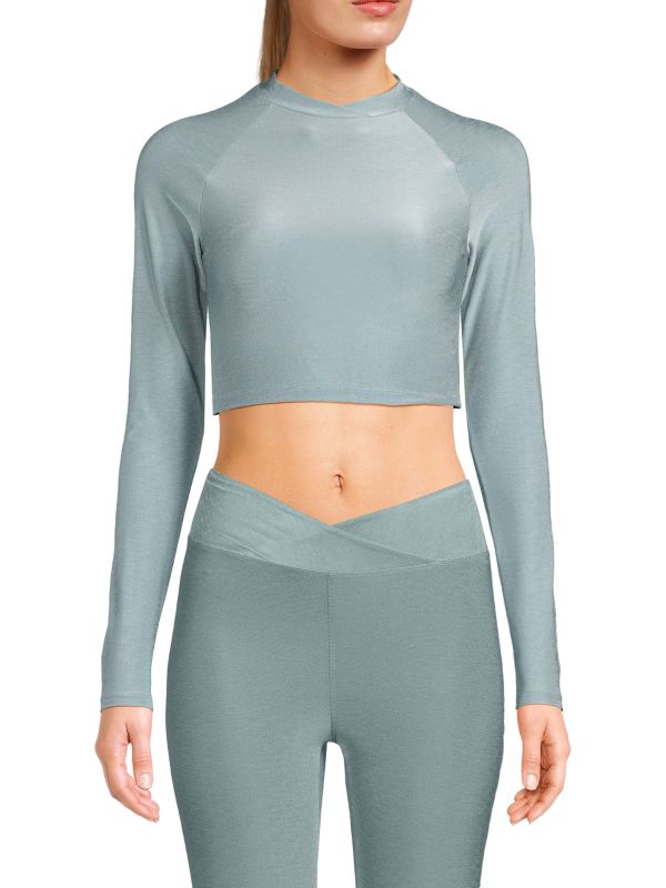 Twenty Montreal Long Sleeve Active Crop Top